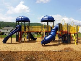 Sinking Sing Playground Excavation from Mosey Landscapes, a landscaper in Harrisburg, PA